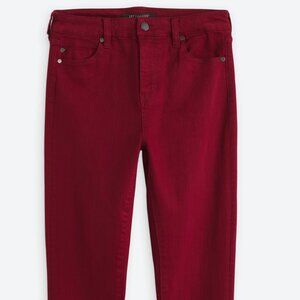 Liverpool Abby High Rise Skinny Jean, Red, Size 16.